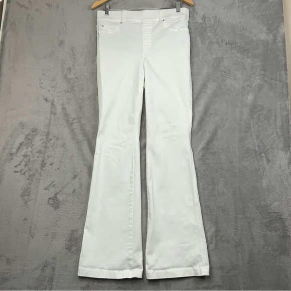 SPANX Denim - Spanx White Denim Wide Leg Jeans. Women’s Size Medium.